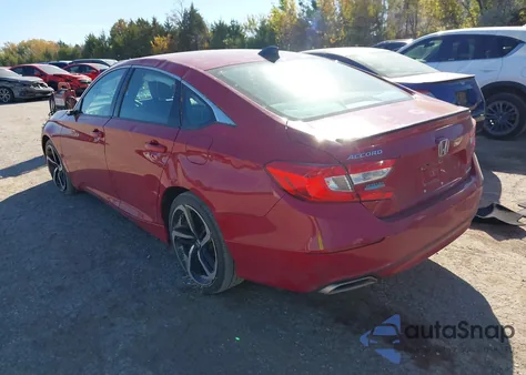 2021 Honda Accord Sport z USA, uszkodzony, nr VIN 1HGCV1F32MA067190